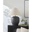 Modern European furniture - Painted Cement Linen Table Lamp - www.oroatrade.com