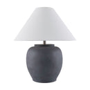 Modern European furniture - Painted Cement Linen Table Lamp - www.oroatrade.com