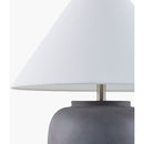 Modern European furniture - Painted Cement Linen Table Lamp - www.oroatrade.com