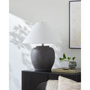Modern European furniture - Painted Cement Linen Table Lamp - www.oroatrade.com