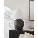 Modern European furniture - Painted Cement Linen Table Lamp - www.oroatrade.com