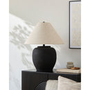 Modern European furniture - Painted Cement Linen Table Lamp - www.oroatrade.com