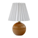 Modern European furniture - Pleated Linen Ceramic Table Lamp - www.oroatrade.com