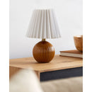 Modern European furniture - Pleated Linen Ceramic Table Lamp - www.oroatrade.com