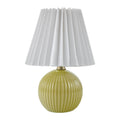 Modern European furniture - Pleated Linen Ceramic Table Lamp - www.oroatrade.com