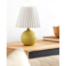 Modern European furniture - Pleated Linen Ceramic Table Lamp - www.oroatrade.com