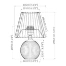 Modern European furniture - Pleated Linen Ceramic Table Lamp - www.oroatrade.com
