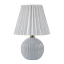 Modern European furniture - Pleated Linen Ceramic Table Lamp - www.oroatrade.com