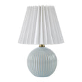 Modern European furniture - Pleated Linen Ceramic Table Lamp - www.oroatrade.com