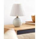 Modern European furniture - Pleated Linen Ceramic Table Lamp - www.oroatrade.com