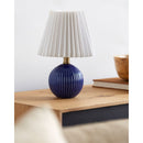 Modern European furniture - Pleated Linen Ceramic Table Lamp - www.oroatrade.com