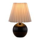 Modern European furniture - Pleated Linen Ceramic Table Lamp - www.oroatrade.com