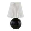 Modern European furniture - Pleated Linen Ceramic Table Lamp - www.oroatrade.com