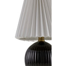 Modern European furniture - Pleated Linen Ceramic Table Lamp - www.oroatrade.com