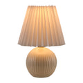 Modern European furniture - Pleated Linen Ceramic Table Lamp - www.oroatrade.com