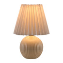 Modern European furniture - Pleated Linen Ceramic Table Lamp - www.oroatrade.com