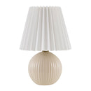 Modern European furniture - Pleated Linen Ceramic Table Lamp - www.oroatrade.com