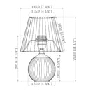 Modern European furniture - Pleated Linen Ceramic Table Lamp - www.oroatrade.com