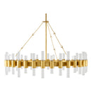 Contract furniture - 8-Light Gold Chandelier - www.oroatrade.com