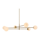 Contract furniture - White Glass Sputnik Chandelier - www.oroatrade.com