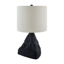 Contract furniture - Black Organic Textured Table Lamp - www.oroatrade.com