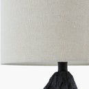 Contract furniture - Black Organic Textured Table Lamp - www.oroatrade.com