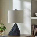 Contract furniture - Black Organic Textured Table Lamp - www.oroatrade.com