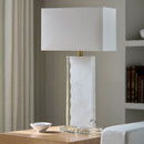 Contract furniture - Gold Leaf Marble Table Lamp - www.oroatrade.com