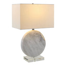 Contract furniture - Round White Marble Table Lamp - www.oroatrade.com