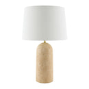 Hospitality furniture - Drum Shade Travertine Table Lamp - www.oroatrade.com