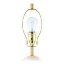 Hospitality furniture - Drum Shade Travertine Table Lamp - www.oroatrade.com