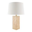 Hospitality furniture - Square Travertine Table Lamp - www.oroatrade.com