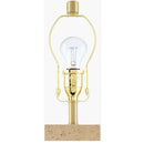 Hospitality furniture - Square Travertine Table Lamp - www.oroatrade.com