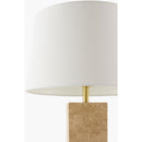 Hospitality furniture - Square Travertine Table Lamp - www.oroatrade.com
