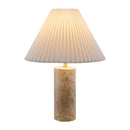 Contract furniture - Square Travertine Empire Table Lamp - www.oroatrade.com