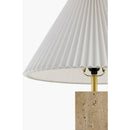 Contract furniture - Square Travertine Empire Table Lamp - www.oroatrade.com