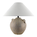 Hospitality furniture - Brown Ceramic Linen Table Lamp - www.oroatrade.com