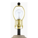 Hospitality furniture - Brown Ceramic Linen Table Lamp - www.oroatrade.com