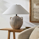 Hospitality furniture - Brown Ceramic Linen Table Lamp - www.oroatrade.com