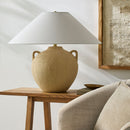 Hospitality furniture - Brown Ceramic Linen Table Lamp - www.oroatrade.com