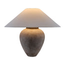 Modern European furniture - Glazed Brown Ceramic Table Lamp - www.oroatrade.com