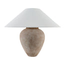 Modern European furniture - Glazed Brown Ceramic Table Lamp - www.oroatrade.com
