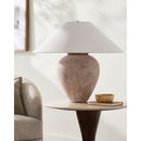 Modern European furniture - Glazed Brown Ceramic Table Lamp - www.oroatrade.com