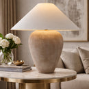 Modern European furniture - Glazed Brown Ceramic Table Lamp - www.oroatrade.com