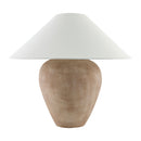 Modern European furniture - Glazed Brown Ceramic Table Lamp - www.oroatrade.com