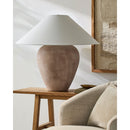 Modern European furniture - Glazed Brown Ceramic Table Lamp - www.oroatrade.com