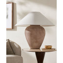 Modern European furniture - Glazed Brown Ceramic Table Lamp - www.oroatrade.com
