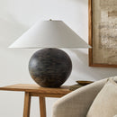 Hospitality furniture - Rustic Black Ceramic Table Lamp - www.oroatrade.com