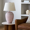 Modern European furniture - Distressed White Paper Table Lamp - www.oroatrade.com