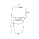 Modern European furniture - Distressed White Paper Table Lamp - www.oroatrade.com
